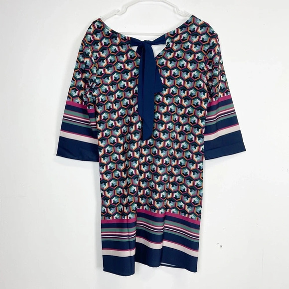 Karakorum Dress Womens Size Small Blue Multicolor Geometric Shift - Picture 2 of 11